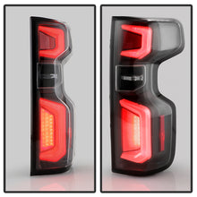 Load image into Gallery viewer, Xtune Tail Lights Chevy Silverado (19-20) [w/ Light Bar LED] Clear / Black Smoked / Red Smoked - Clear Alternate Image