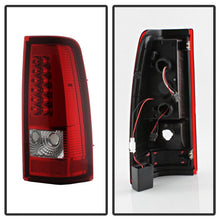 Load image into Gallery viewer, Xtune LED Tail Lights GMC Sierra 1500/2500/3500 (99-06) Classic (2007) [w/ LED Light Bar] Black or Chrome Housing - Chrome - Red Clear Alternate Image