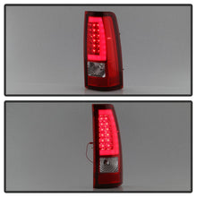 Load image into Gallery viewer, Xtune LED Tail Lights GMC Sierra 1500/2500/3500 (99-06) Classic (2007) [w/ LED Light Bar] Black or Chrome Housing - Chrome - Red Clear Alternate Image