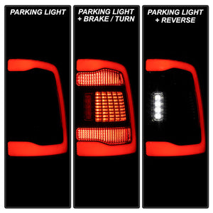 Xtune LED Tail Lights Ram 2500/3500 (10-19 ) Black Smoke or Red Clear Lens