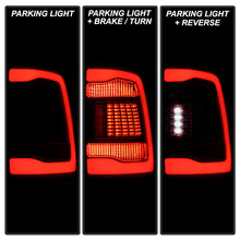 Load image into Gallery viewer, Xtune LED Tail Lights Dodge Ram 1500 (09-18) Black Smoke or Red Clear Lens - Black Smoke Alternate Image
