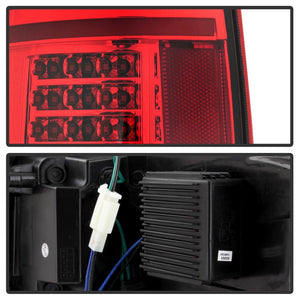 Xtune Tail Lights Ford F150 (09-14) [Light Bar LED] Black / Black Smoked / Red Clear