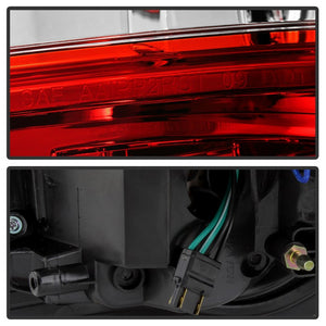 Xtune Tail Lights Ford F150 (09-14) [Light Bar LED] Black / Black Smoked / Red Clear