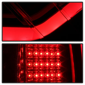 Xtune Tail Lights Ford F150 (09-14) [Light Bar LED] Black / Black Smoked / Red Clear