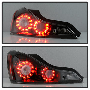 Xtune LED Tail Lights Infiniti G37 Coupe (08-13) OEM Style w/ Black Housing