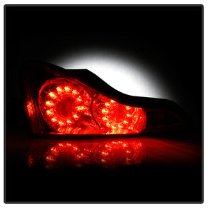 Xtune LED Tail Lights Infiniti Q60 (2014-2015) [OE Style] Chrome or Black Housing