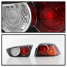 Load image into Gallery viewer, Xtune Tail Lights Mitsubishi Lancer (08-17) [OE-Style] Black Housing | Red or Smoked Lens - Clear Lens Alternate Image