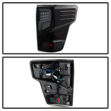 Load image into Gallery viewer, Xtune Tail Lights Nissan Titan (16-20) [w/ Light Bar LED] Black / Black Smoked / Red Smoked - Black Alternate Image