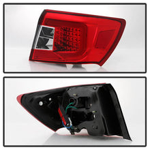 Load image into Gallery viewer, Xtune Tail Lights Subaru WRX (08-14) [w/ Light Bar LED] Black or Red Clear - Black Alternate Image