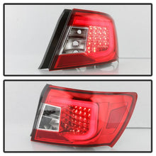 Load image into Gallery viewer, Xtune Tail Lights Subaru WRX (08-14) [w/ Light Bar LED] Black or Red Clear - Black Alternate Image