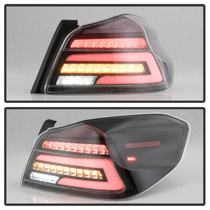 Xtune Tail Lights Subaru WRX / WRX STi (15-19) [w/ Light Bar LED] Black or Red Clear