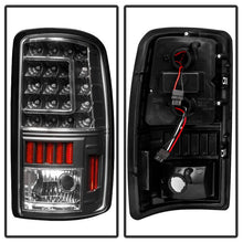 Load image into Gallery viewer, Xtune LED Tail Lights Chevy Suburban (00-06) [w/ Light Bar LED] Chrome or Black Housing - V1 Black Clear Alternate Image