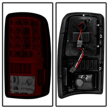 Load image into Gallery viewer, Xtune LED Tail Lights Chevy Suburban (00-06) [w/ Light Bar LED] Chrome or Black Housing - V1 Black Clear Alternate Image