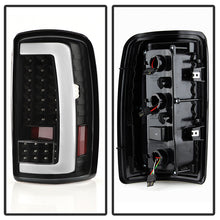 Load image into Gallery viewer, Xtune LED Tail Lights Chevy Suburban (00-06) [w/ Light Bar LED] Chrome or Black Housing - V1 Black Clear Alternate Image