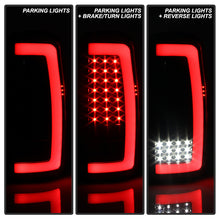 Load image into Gallery viewer, Xtune LED Tail Lights Chevy Suburban (00-06) [w/ Light Bar LED] Chrome or Black Housing - V1 Black Clear Alternate Image