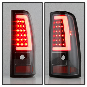 Xtune LED Tail Lights Chevy Silverado 1500/2500/3500 (03-07) [V3 Light Bar Style] Black or Chrome Housing