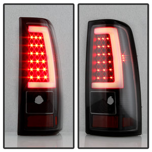 Xtune LED Tail Lights Chevy Silverado 1500/2500/3500 (03-07) [V3 Light Bar Style] Black or Chrome Housing