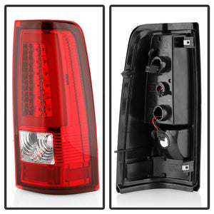 Xtune LED Tail Lights Chevy Silverado 1500/2500/3500 (03-07) [V3 Light Bar Style] Black or Chrome Housing