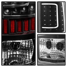 Load image into Gallery viewer, Xtune LED Tail Lights Chevy Silverado (2007-2014) Version 2 w/ or w/o Light Bar - w/o LED Bar / Black / Clear Alternate Image