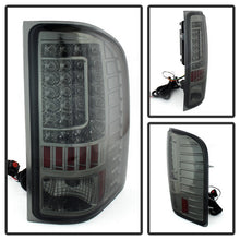 Load image into Gallery viewer, Xtune LED Tail Lights GMC Sierra 3500HD Dually Models (07-14) Version 2 w/ or w/o Light Bar - w/o LED Bar / Black / Clear Alternate Image