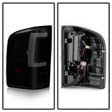 Load image into Gallery viewer, Xtune LED Tail Lights GMC Sierra 3500HD Dually Models (07-14) Version 2 w/ or w/o Light Bar - w/o LED Bar / Black / Clear Alternate Image