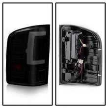 Load image into Gallery viewer, Xtune LED Tail Lights Chevy Silverado (2007-2014) Version 2 w/ or w/o Light Bar - w/o LED Bar / Black / Clear Alternate Image