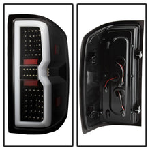 Load image into Gallery viewer, Xtune Tail Lights Chevy Silverado (2014-2019) [Bulb Type Only / Light Bar Style] Black or Chrome Housing - Black / Clear Alternate Image