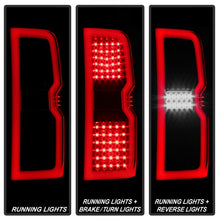 Load image into Gallery viewer, Xtune Tail Lights Chevy Silverado (2014-2019) [Bulb Type Only / Light Bar Style] Black or Chrome Housing - Black / Clear Alternate Image