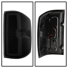 Load image into Gallery viewer, Xtune Tail Lights Chevy Silverado (2014-2019) [Bulb Type Only / Light Bar Style] Black or Chrome Housing - Black / Clear Alternate Image