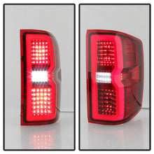Load image into Gallery viewer, Xtune Tail Lights Chevy Silverado (2014-2019) [Bulb Type Only / Light Bar Style] Black or Chrome Housing - Black / Clear Alternate Image