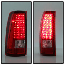 Load image into Gallery viewer, Xtune LED Tail Lights GMC Sierra 1500/2500/3500 (99-06) Classic (2007) Black or Chrome Housing - V1 Black Clear Alternate Image