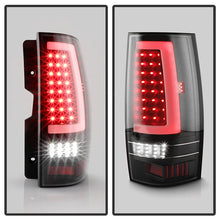 Load image into Gallery viewer, Xtune LED Tail Lights Chevy Tahoe (07-14) [w/ Light Bar LED] Chrome Housing / Red Smoked Lens Alternate Image