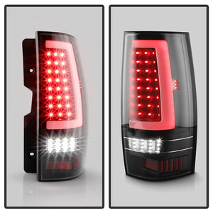 Xtune LED Tail Lights Chevy Tahoe (07-14) [w/ Light Bar LED] Chrome Housing / Red Smoked Lens