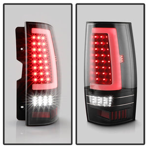 Xtune LED Tail Lights GMC Yukon/Yukon Denali (07-14) [w/ Light Bar LED] Chrome Housing / Red Smoked Lens