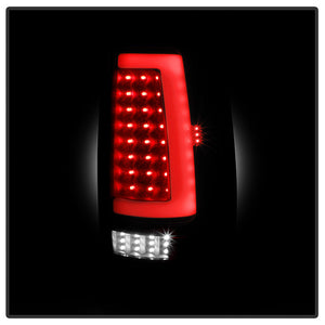 Xtune LED Tail Lights GMC Yukon/Yukon Denali (07-14) [w/ Light Bar LED] Chrome Housing / Red Smoked Lens