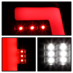 Xtune LED Tail Lights GMC Yukon/Yukon Denali (07-14) [w/ Light Bar LED] Chrome Housing / Red Smoked Lens