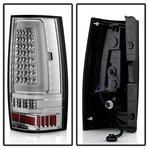 Xtune LED Tail Lights GMC Yukon/Yukon Denali (07-14) [w/ Light Bar LED] Chrome Housing / Red Smoked Lens