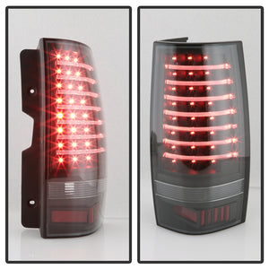 Xtune LED Tail Lights Chevy Suburban (07-14) [w/ Light Bar LED] Chrome Housing / Red Smoked Lens