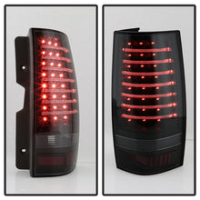 Load image into Gallery viewer, Xtune LED Tail Lights GMC Yukon/Yukon Denali (07-14) [w/ Light Bar LED] Chrome Housing / Red Smoked Lens Alternate Image