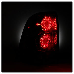 Xtune LED Tail Lights Chevy TrailBlazer (02-09) Chrome Housing / Smoke Lens