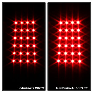 Xtune LED Tail Lights Dodge Durango (1998-2003) Black Housing / Clear Lens
