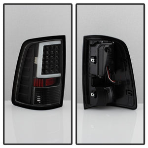 Xtune LED Tail Lights Dodge Ram 1500 (09-18) [w/ C Style LED Bar] Chrome or Black Housing