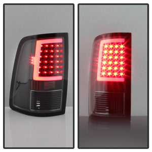 Xtune LED Tail Lights Dodge Ram 1500 (09-18) [w/ C Style LED Bar] Chrome or Black Housing