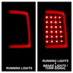 Xtune LED Tail Lights Ram 2500/3500 (13-18) [w/ C Style LED Bar] Chrome or Black Housing