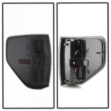 Load image into Gallery viewer, Xtune LED Tail Lights Ford F150 (2009-2014) Chrome or Black Housing - w/ LED Bar / Black Clear Alternate Image