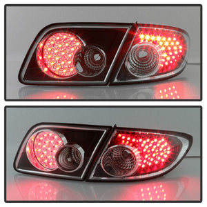 Xtune LED Tail Lights Mazda6 Sedan/Hatchback (03-06) Black Housing | Clear Lens