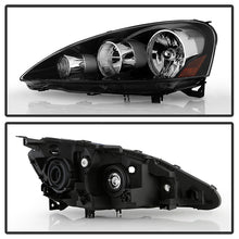 Load image into Gallery viewer, Xtune Crystal Headlights Acura RSX (05-06) [OEM Style] Black w/ Amber Turn Signal Lights Alternate Image