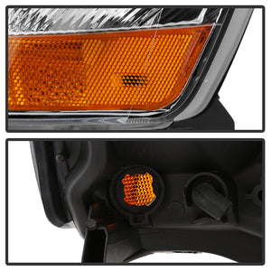 Xtune Headlights Acura TL (02-03) [OEM Style - HID Model Only] Black or Chrome w/ Amber Turn Signal Lights