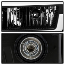 Load image into Gallery viewer, Xtune Headlights GMC Canyon (04-12) [Light Bar DRL w/ Bumper Lights] Black or Chrome w/ Amber Turn Signal Light - Black Alternate Image
