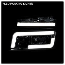 Load image into Gallery viewer, Xtune Headlights GMC Canyon (04-12) [Light Bar DRL w/ Bumper Lights] Black or Chrome w/ Amber Turn Signal Light - Black Alternate Image